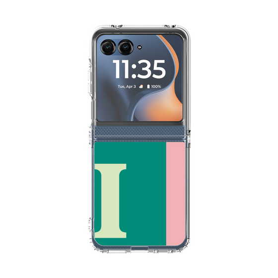 クリアケース［ オリジナル - initial color line - I green ］