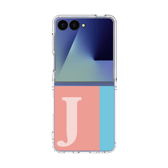 クリアケース［ オリジナル - initial color line - J pink ］