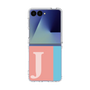 クリアケース［ オリジナル - initial color line - J pink ］