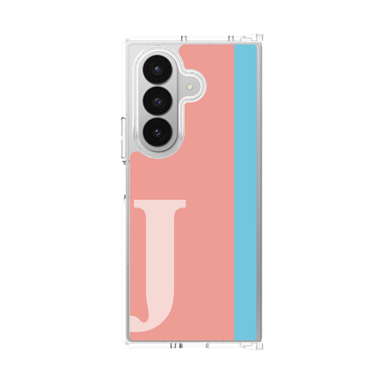 クリアケース［ オリジナル - initial color line - J pink ］