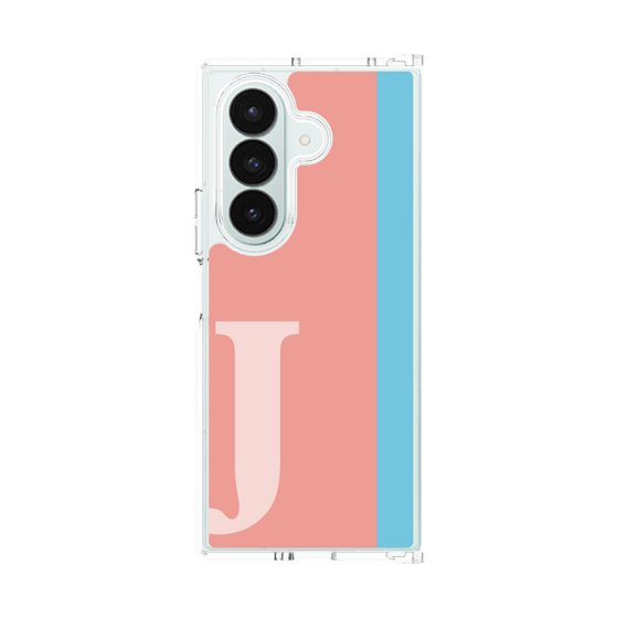 クリアケース［ オリジナル - initial color line - J pink ］