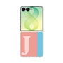 クリアケース［ オリジナル - initial color line - J pink ］