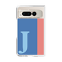 クリアケース［ オリジナル - initial color line - J blue ］