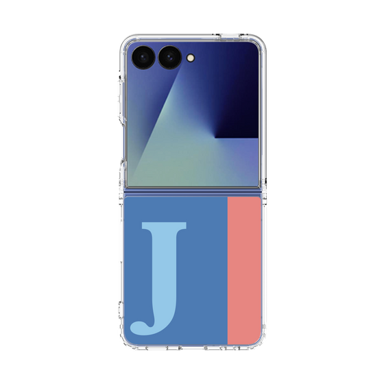 クリアケース［ オリジナル - initial color line - J blue ］