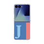 クリアケース［ オリジナル - initial color line - J blue ］