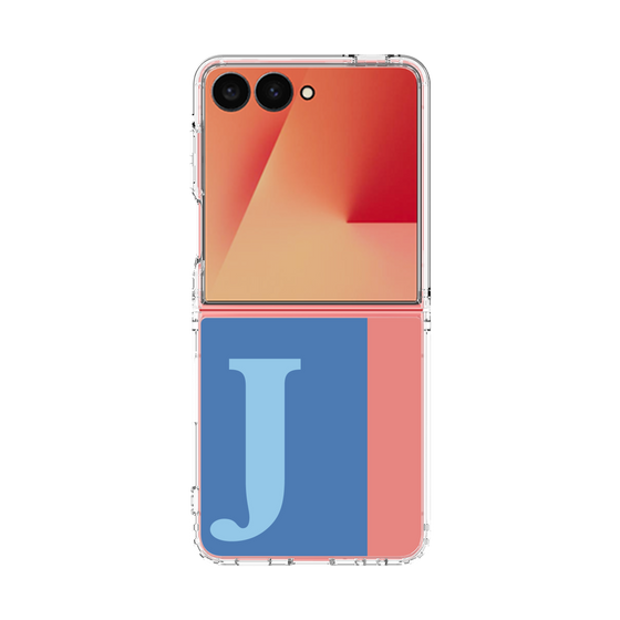 クリアケース［ オリジナル - initial color line - J blue ］