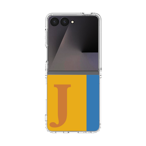 クリアケース［ オリジナル - initial color line - J orange ］