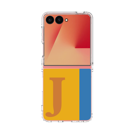 クリアケース［ オリジナル - initial color line - J orange ］