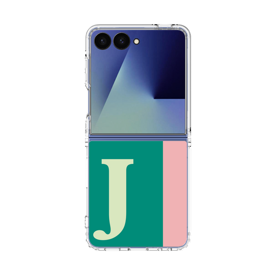 クリアケース［ オリジナル - initial color line - J green ］