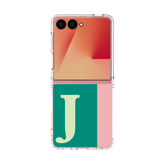クリアケース［ オリジナル - initial color line - J green ］