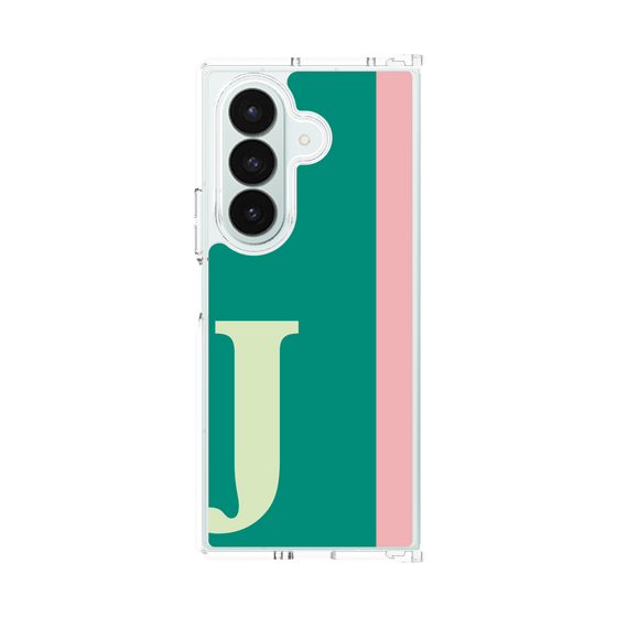 クリアケース［ オリジナル - initial color line - J green ］