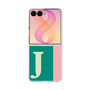 クリアケース［ オリジナル - initial color line - J green ］