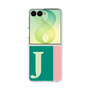 クリアケース［ オリジナル - initial color line - J green ］