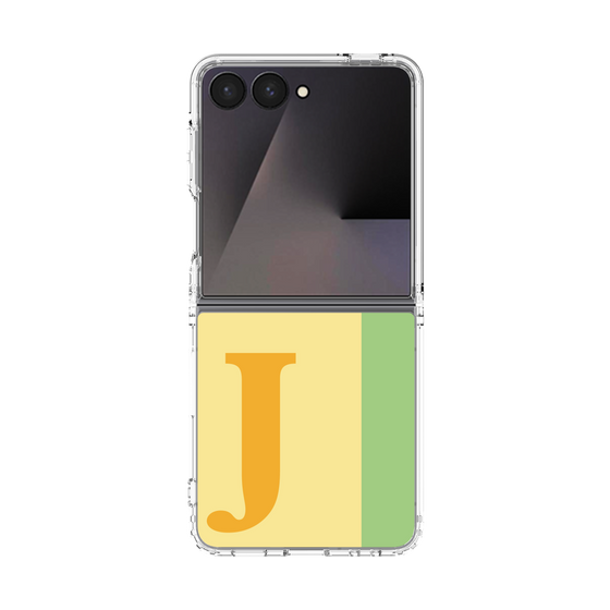 クリアケース［ オリジナル - initial color line - J yellow ］