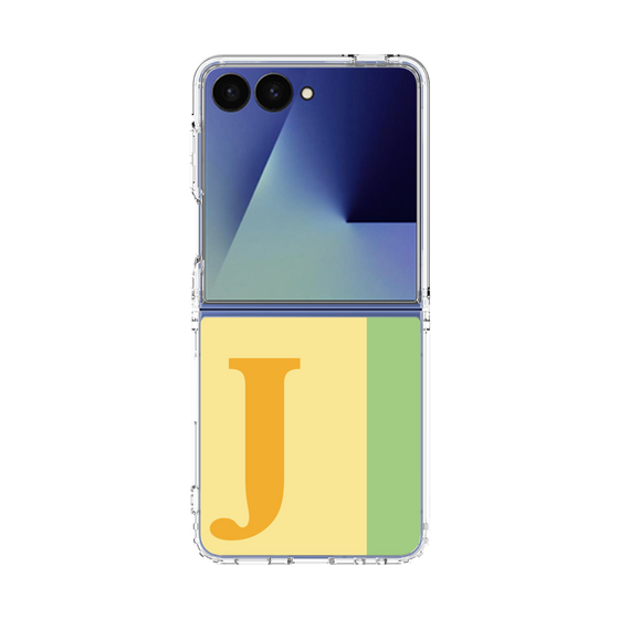 クリアケース［ オリジナル - initial color line - J yellow ］