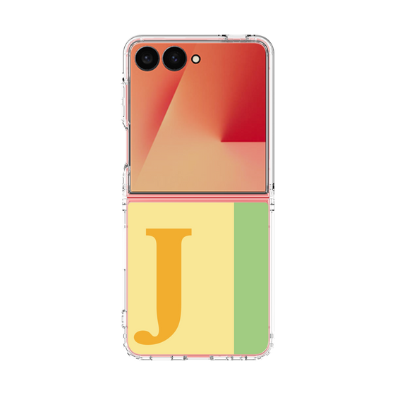 クリアケース［ オリジナル - initial color line - J yellow ］