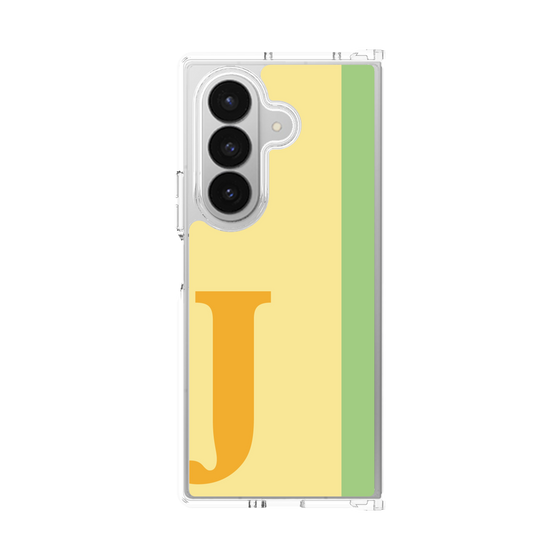 クリアケース［ オリジナル - initial color line - J yellow ］