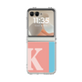 クリアケース［ オリジナル - initial color line - K pink ］