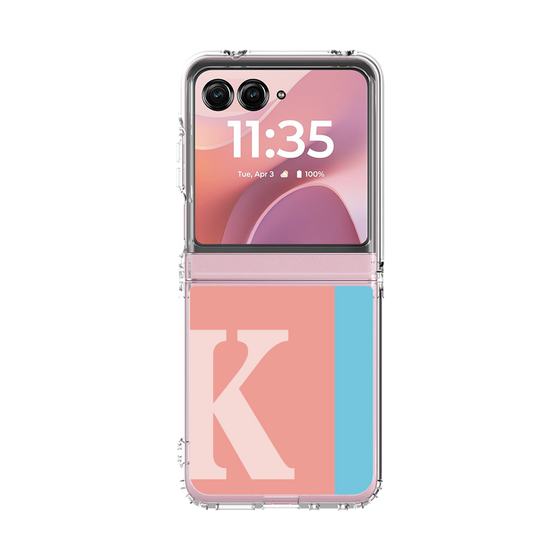 クリアケース［ オリジナル - initial color line - K pink ］