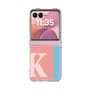 クリアケース［ オリジナル - initial color line - K pink ］