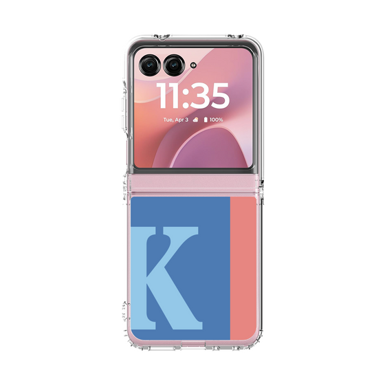 クリアケース［ オリジナル - initial color line - K blue ］