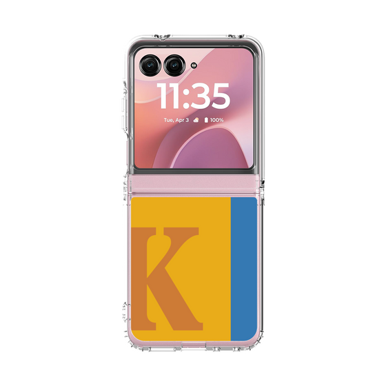 クリアケース［ オリジナル - initial color line - K orange ］