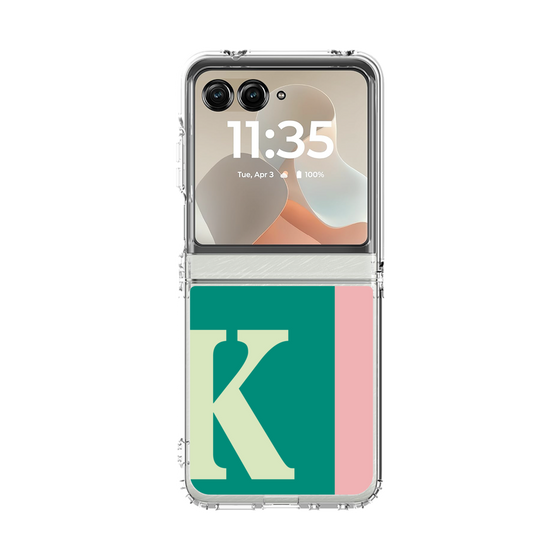 クリアケース［ オリジナル - initial color line - K green ］
