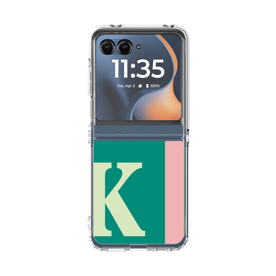 クリアケース［ オリジナル - initial color line - K green ］
