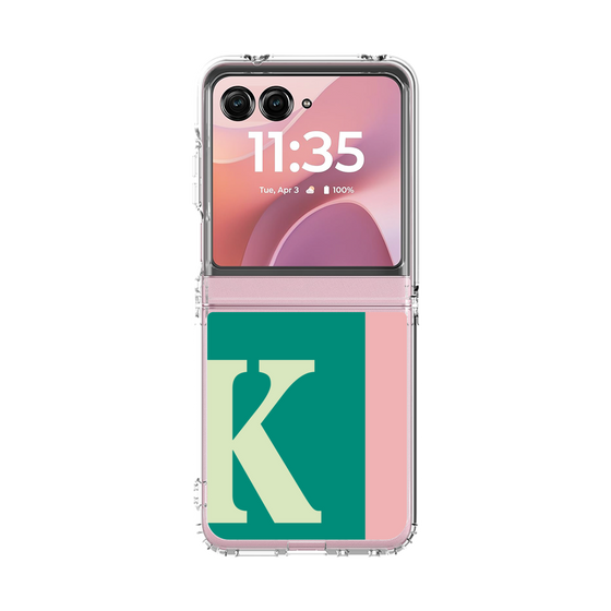 クリアケース［ オリジナル - initial color line - K green ］