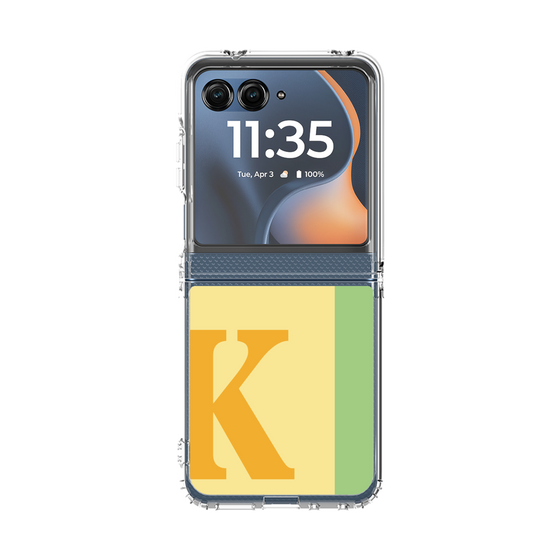 クリアケース［ オリジナル - initial color line - K yellow ］