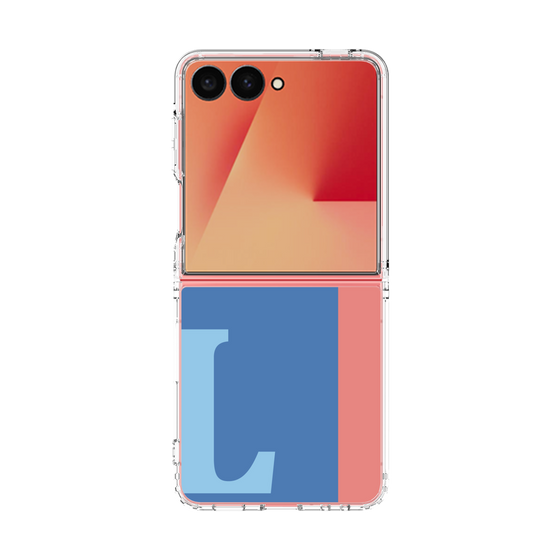 クリアケース［ オリジナル - initial color line - L blue ］