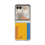 クリアケース［ オリジナル - initial color line - L orange ］