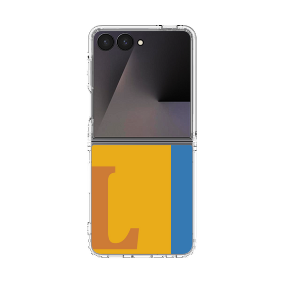 クリアケース［ オリジナル - initial color line - L orange ］