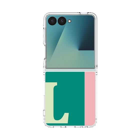 クリアケース［ オリジナル - initial color line - L green ］