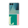 クリアケース［ オリジナル - initial color line - L green ］