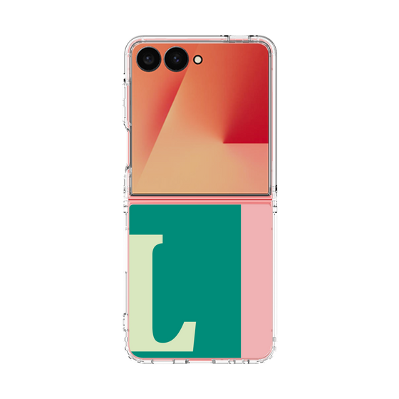 クリアケース［ オリジナル - initial color line - L green ］