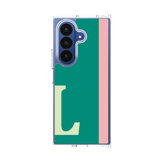 クリアケース［ オリジナル - initial color line - L green ］