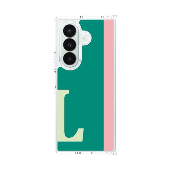クリアケース［ オリジナル - initial color line - L green ］