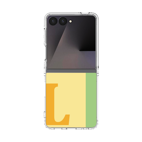 クリアケース［ オリジナル - initial color line - L yellow ］
