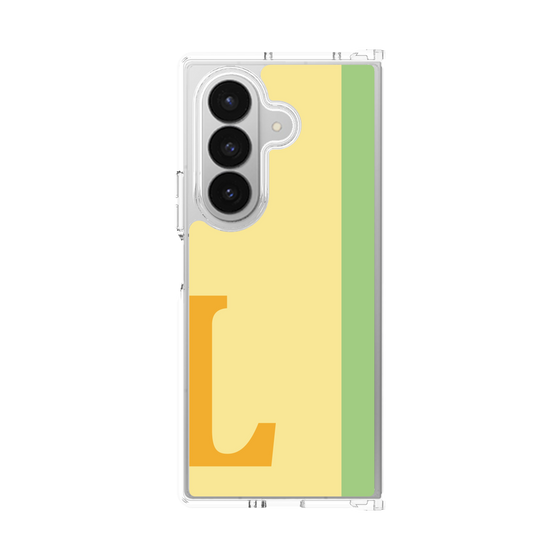 クリアケース［ オリジナル - initial color line - L yellow ］