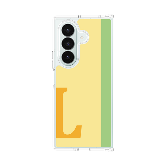 クリアケース［ オリジナル - initial color line - L yellow ］