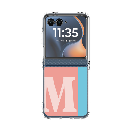 クリアケース［ オリジナル - initial color line - M pink ］