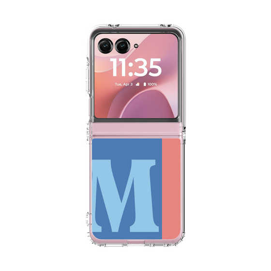 クリアケース［ オリジナル - initial color line - M blue ］