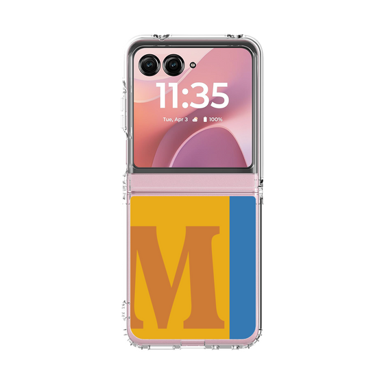 クリアケース［ オリジナル - initial color line - M orange ］