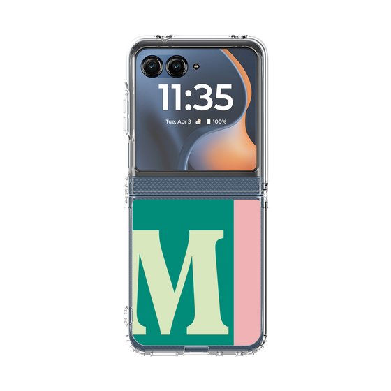 クリアケース［ オリジナル - initial color line - M green ］