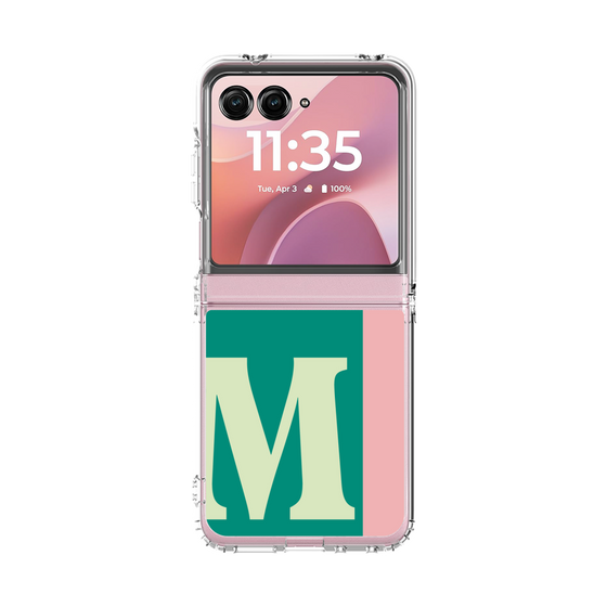 クリアケース［ オリジナル - initial color line - M green ］