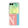クリアケース［ オリジナル - initial color line - N pink ］