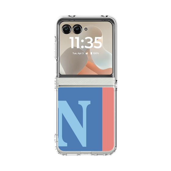 クリアケース［ オリジナル - initial color line - N blue ］