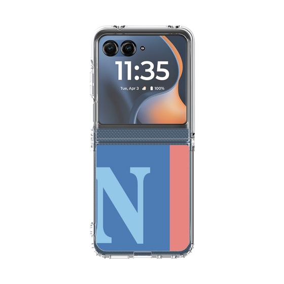 クリアケース［ オリジナル - initial color line - N blue ］