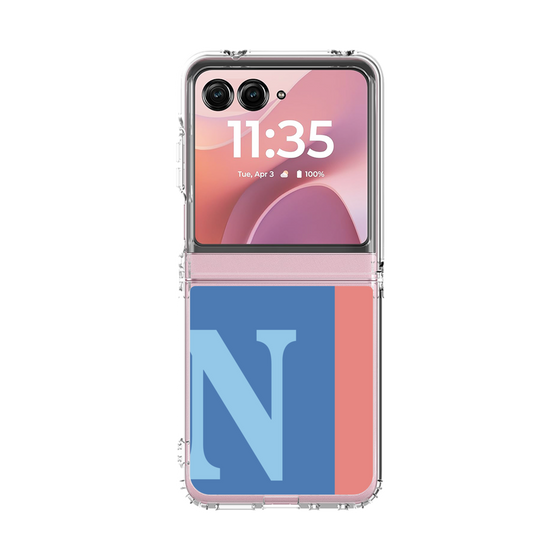 クリアケース［ オリジナル - initial color line - N blue ］